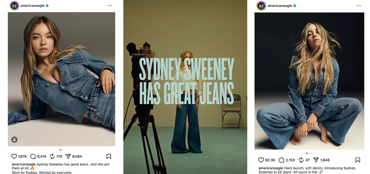 How a Controversial Campaign Made American Eagle Go Viral — and Win | by Yi  Xiao | Marketing in the Age of Digital | Medium